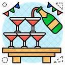 Vinho Alcool Cerveja Ícone