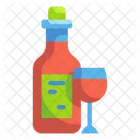 Vinho Alcool Vidro Ícone