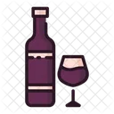 Vinho Garrafa De Vinho Alcool Ícone