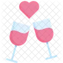 Vinho Romantico Jantar Ícone