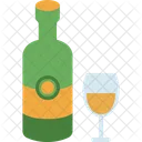 Vinho Garrafa Copo Ícone