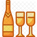 Vinho Garrafa Copo Icon