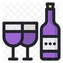 Vinho Ano Novo Celebracao Icon