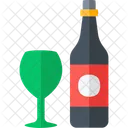 Vinho Garrafa Copo Icon