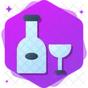 Vino Redes Sociales Alcohol Icono