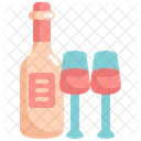 Vino Botella Bebida Icon