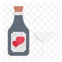 Vino Alcohol Boda Icon