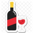 Vino Copa Champan Icon