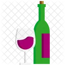 Vino Alcohol Champan Icono