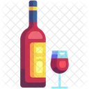 Vino Alcohol Botella Icono