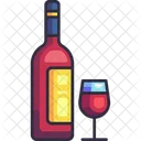 Vino Alcohol Botella Icono