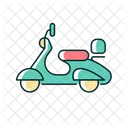 Moped Past Motorcycle Icon