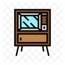 빈티지 TV 오래된 TV TV 아이콘