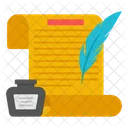 Vintage Writing Retro Writing Feather Writing Icon