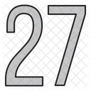 Numeros Dias 27 Ícone