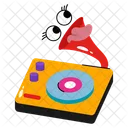 Vinyl Disc Player Vinyl Player Turntable Icon