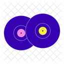 Vinyl Records Two Icon