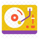 レコードプレーヤー、音楽アイコン、ビニール アイコン