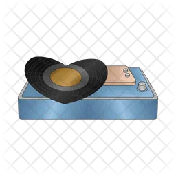 Vinyl record player  Icon