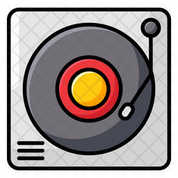 Download Free Vinyl Record Player Icon Of Colored Outline Style Available In Svg Png Eps Ai Icon Fonts