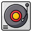 턴테이블 음악 플레이어 레코드 플레이어 아이콘