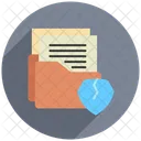 Violacion Fuga O Perdida De Datos Icono