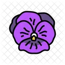 Violet Flower Spring Icon