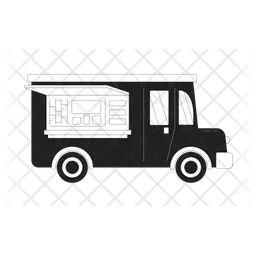 Violet food truck  Icon