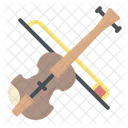 Violin Music And Multimedia String Instrument Icon