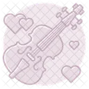 Violin With Hearts Violin With Icon