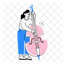 Violinist Fiddler Orchestra Icon