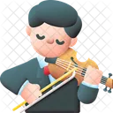 Violinista Musico Artista Icono