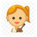 Violinista Avatar Profesion Icono