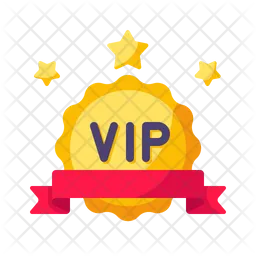 Vip Badge Ribbon  Icon