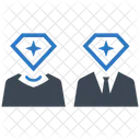 Diamant Premium Benutzer Icon