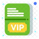 Vip Card Vip Pass Vip Ticket Icon