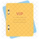 Vip Buro Dateien Symbol