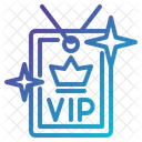 Zugang Privilegien VIP Karte Symbol