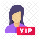 VIP 회원 여성  아이콘