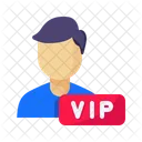 VIP 회원 남성 아이콘