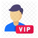 VIP Mitglied Mannlich Symbol