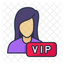 VIP Mitglied Weiblich Icono