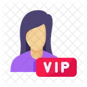 VIP Mitglied Weiblich Symbol