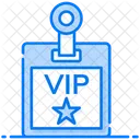 Vip Pass Id Card Biodata Symbol