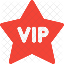 Vip Star Label Icon Download In Flat Style