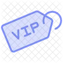 Vip Tag Duotone Line Icon Icon