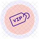 Vip Tag Line Icon Icon