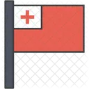 Tonga Pais Bandeira Ícone