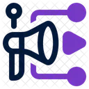 Viral Content Share Trend Icon