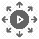 Viral Video Advertising Icon